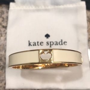 Off White and gold Kate Spade Bangle! Like New!